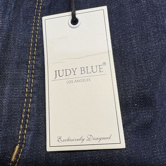 NEW Judy Blue Jeans Size 14W High Waist Skinny Fit Back Yoke Seam Stretch Blue - Picture 6 of 12